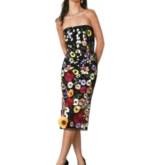 Adelyn Rae - Beth 3D Floral Midi Dress