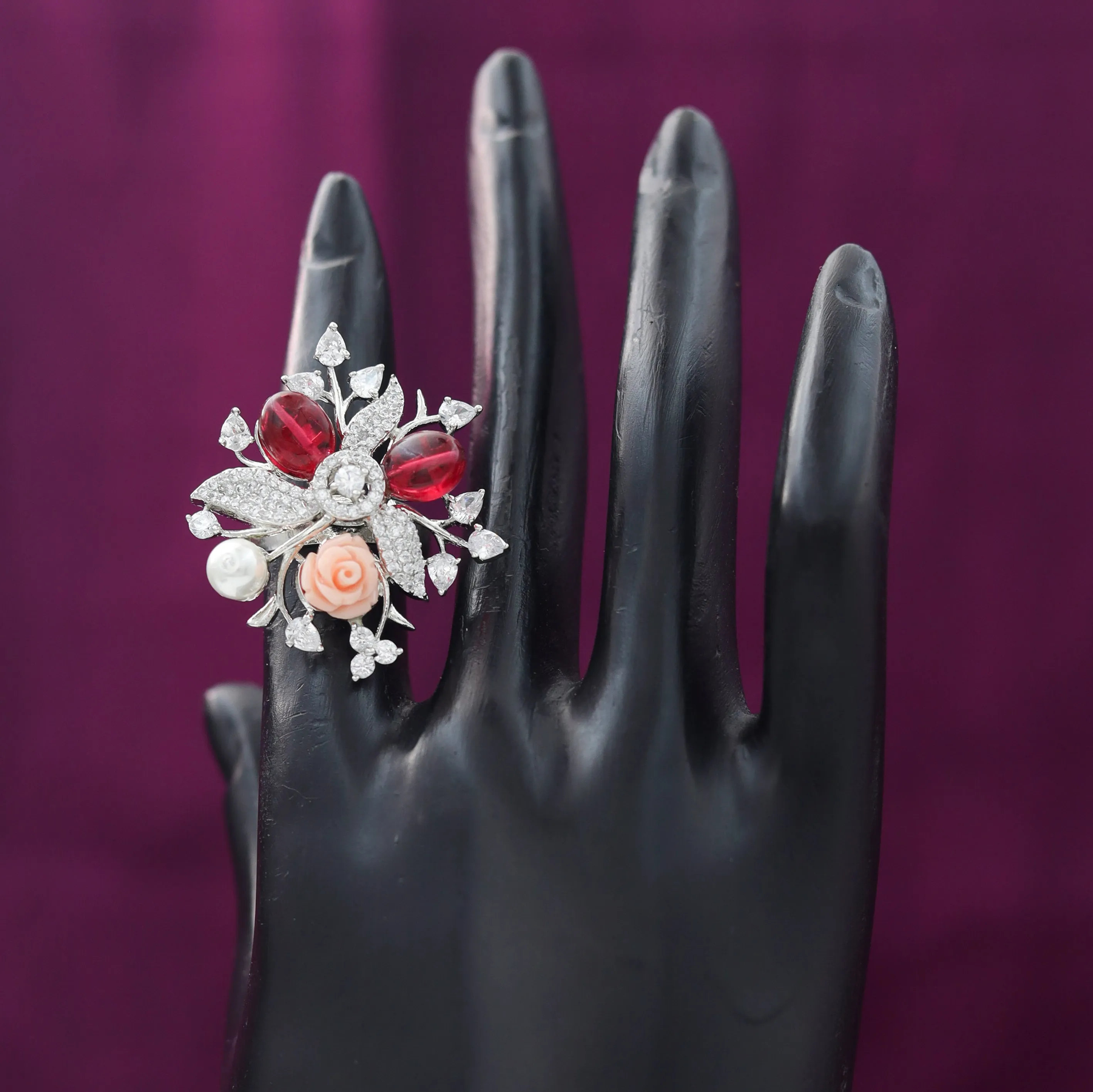AD/Zircon Stylish Ring 17798-4980