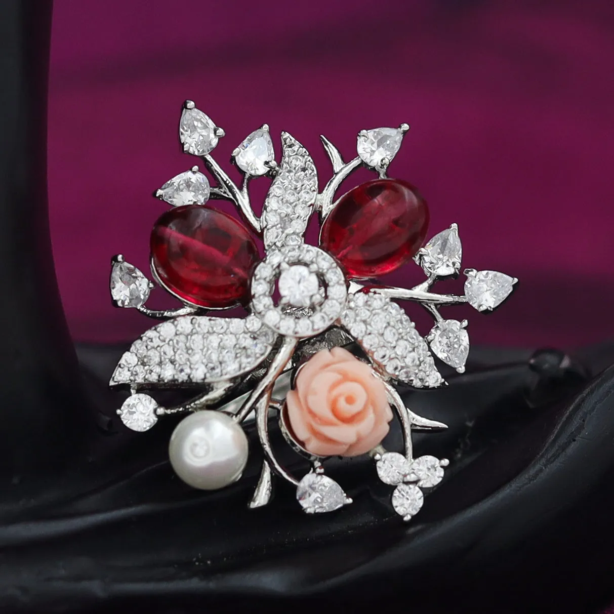 AD/Zircon Stylish Ring 17798-4980