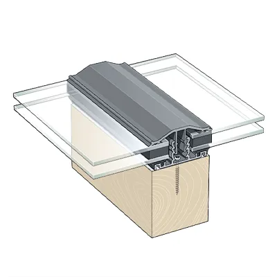 Capex Snap Down (10-25mm) Glazing Bar (3m) - Anthracite Grey