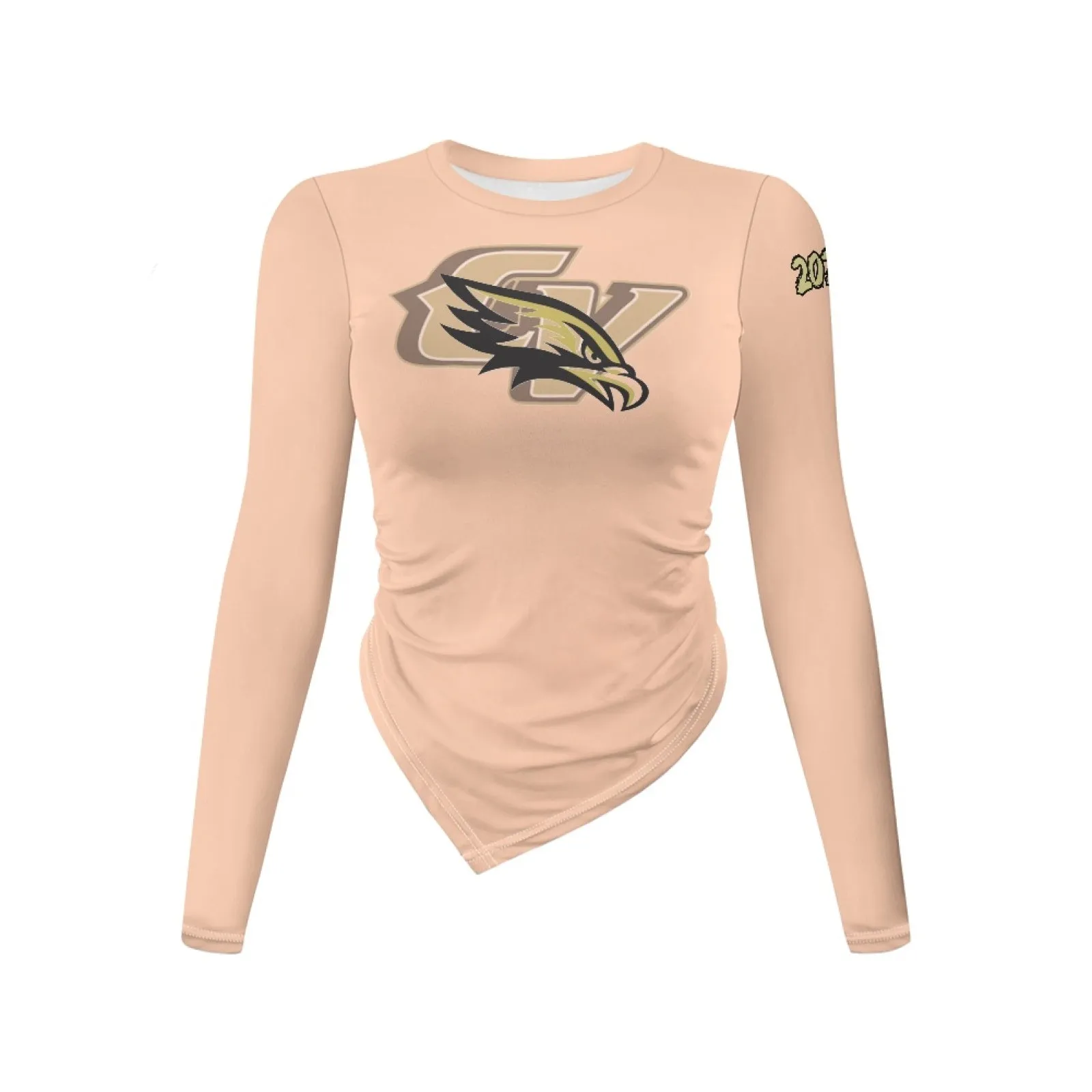 CVHS Seniors 2025 Women's Slim Fit Uneven Bottom Long Sleeved Shirt