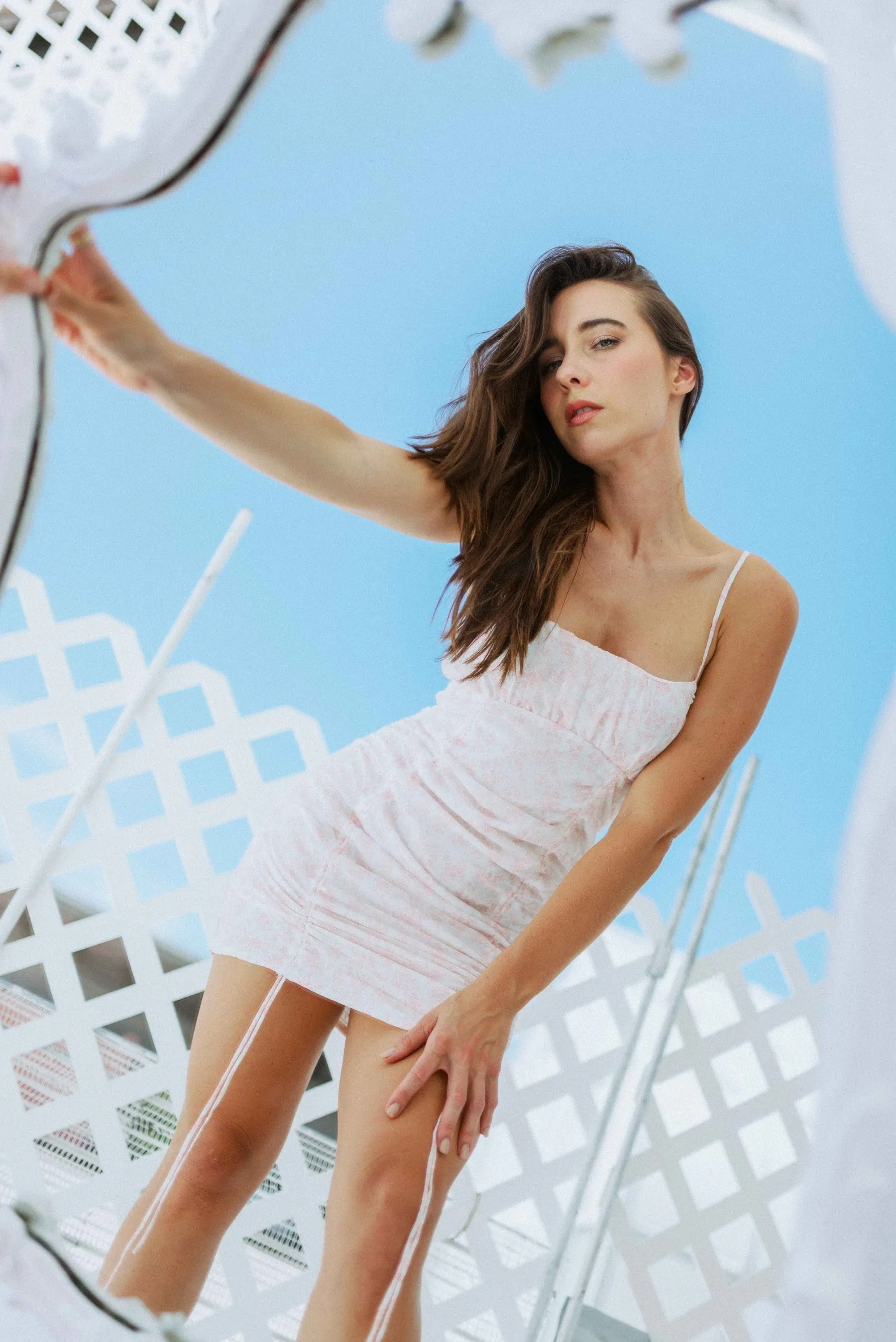 'Gina' Scrunched Mini Dress
