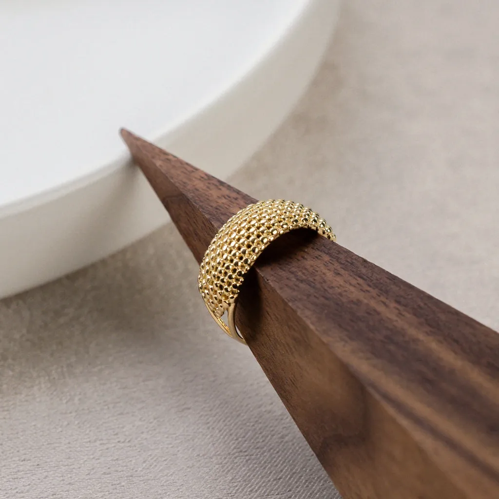 Gold Mesh Ring