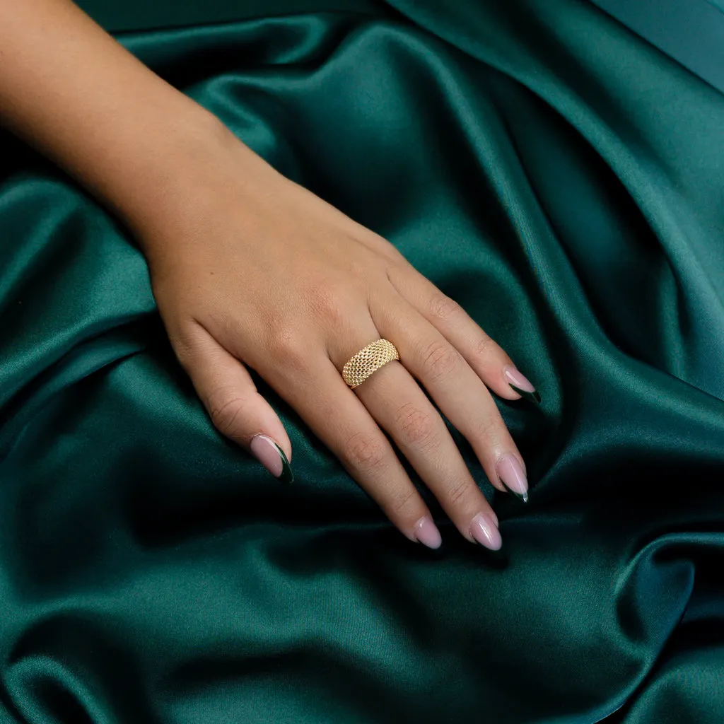 Gold Mesh Ring