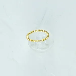 Gold ring with 2.5mm balls