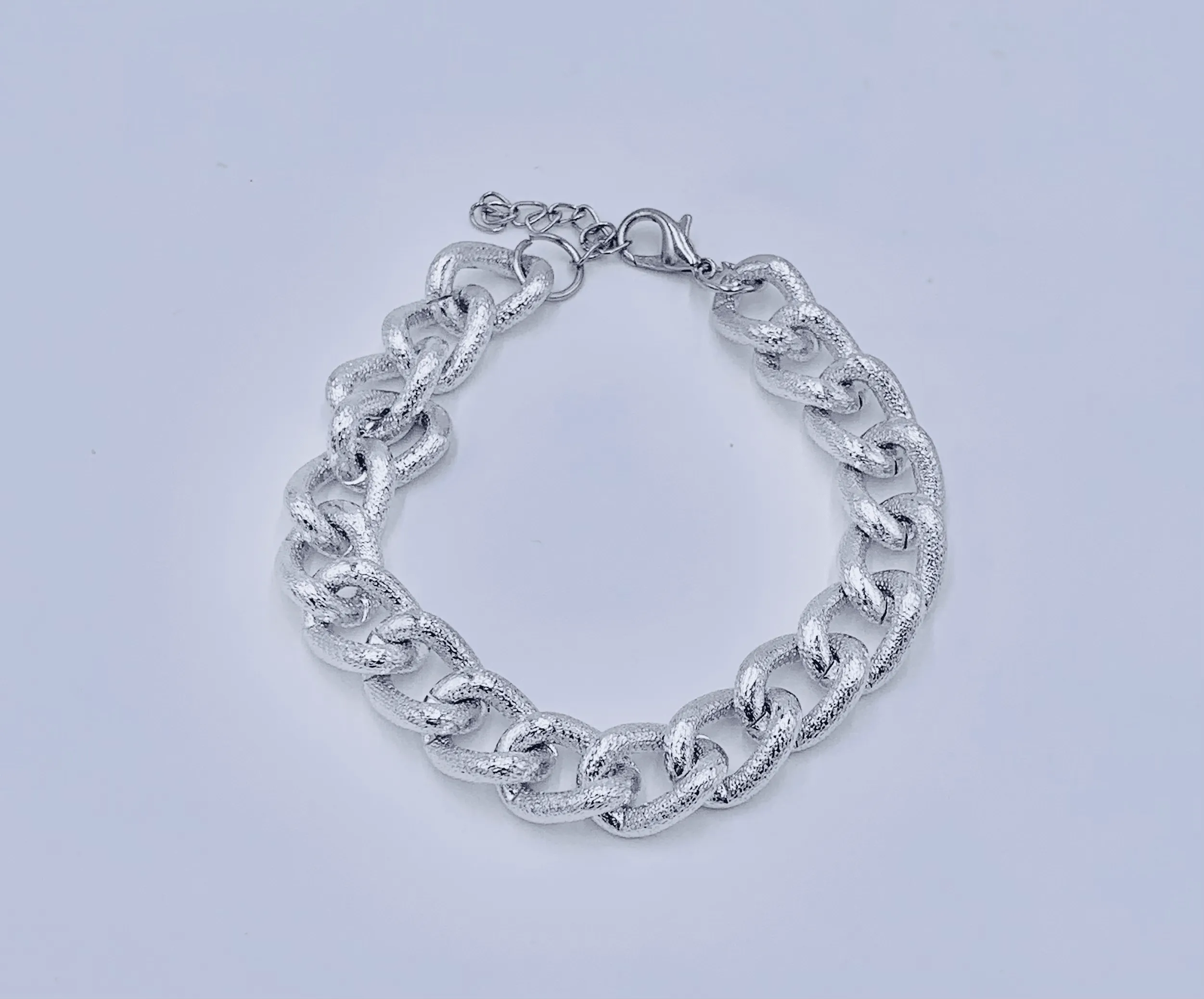 Gold Tone Chunky Chain Anklet
