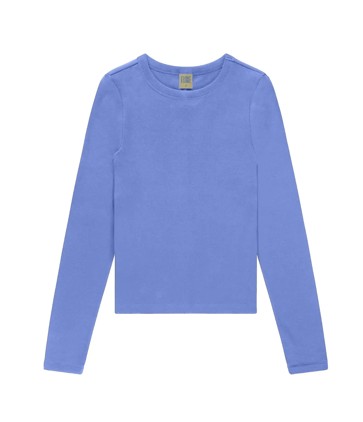 Max Fitted Long Sleeve Tee in Flore Blue