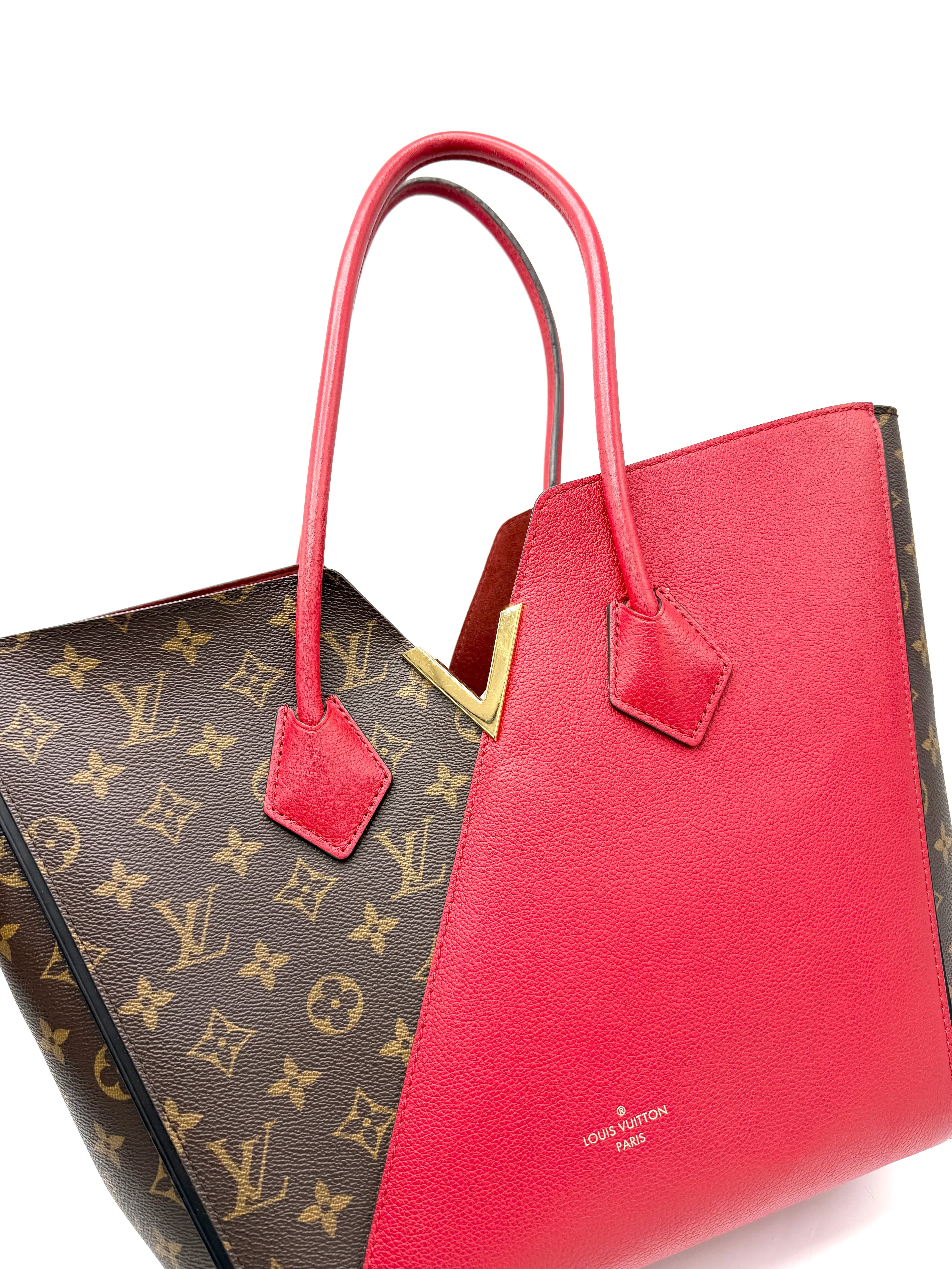 Monogram/Red Leather Kimono MM