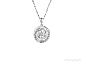 Silver Stylish Swirl Necklace
