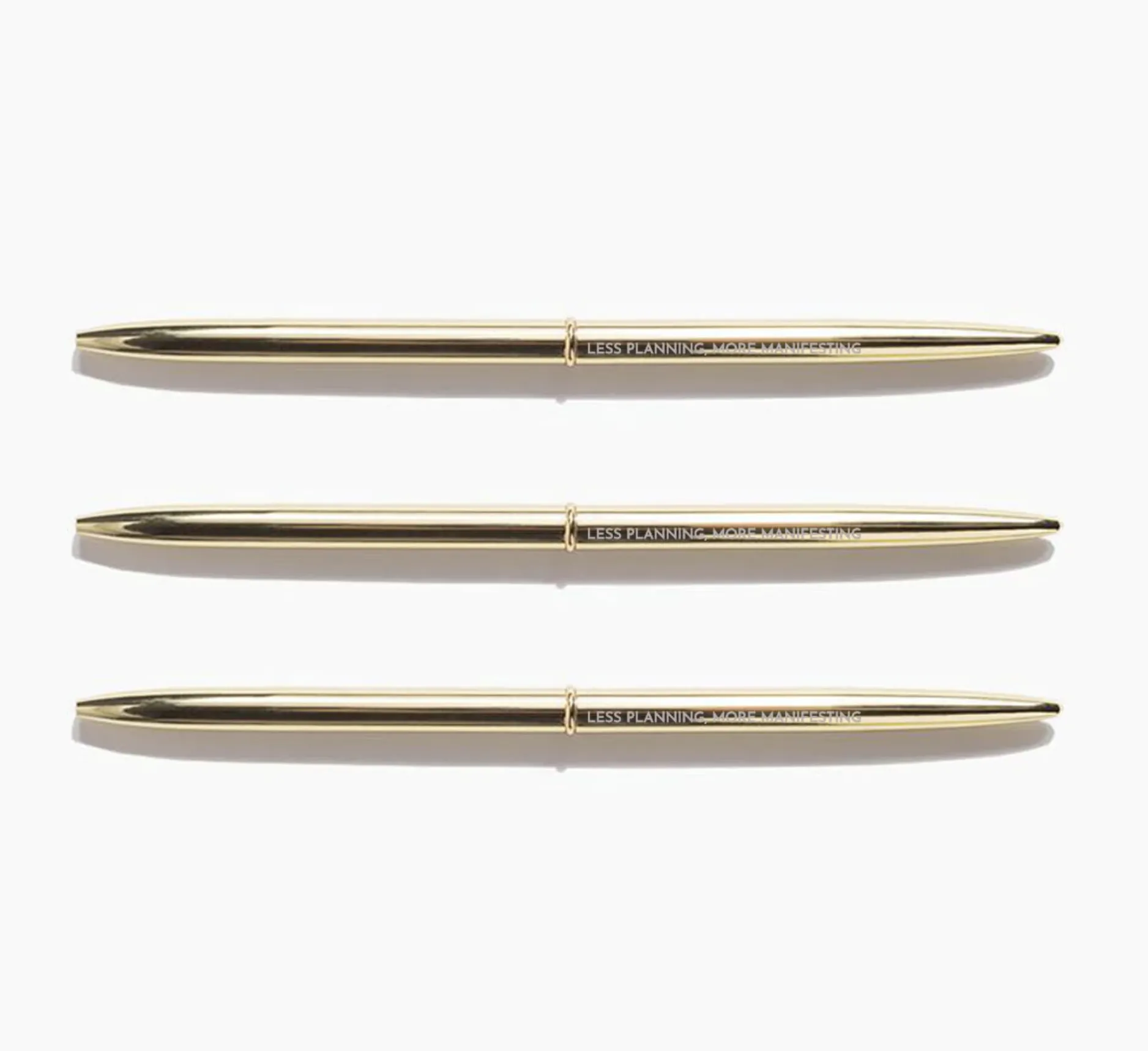 Slim Refillable Pen Single -  Manifestation Gold
