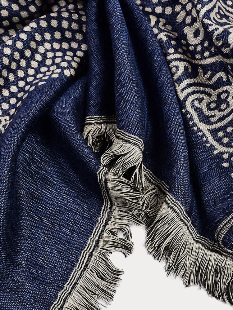 Stylish Tassel Paisley Scarf