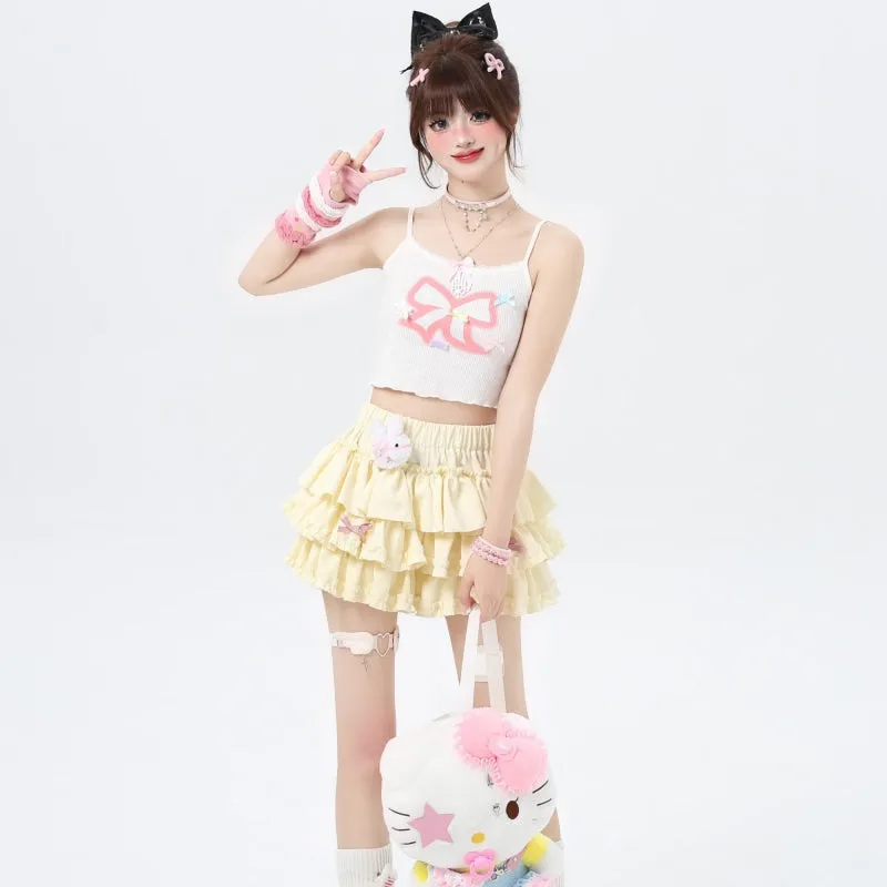 Summer Sweet Dopamine Style Slim-fit Vest