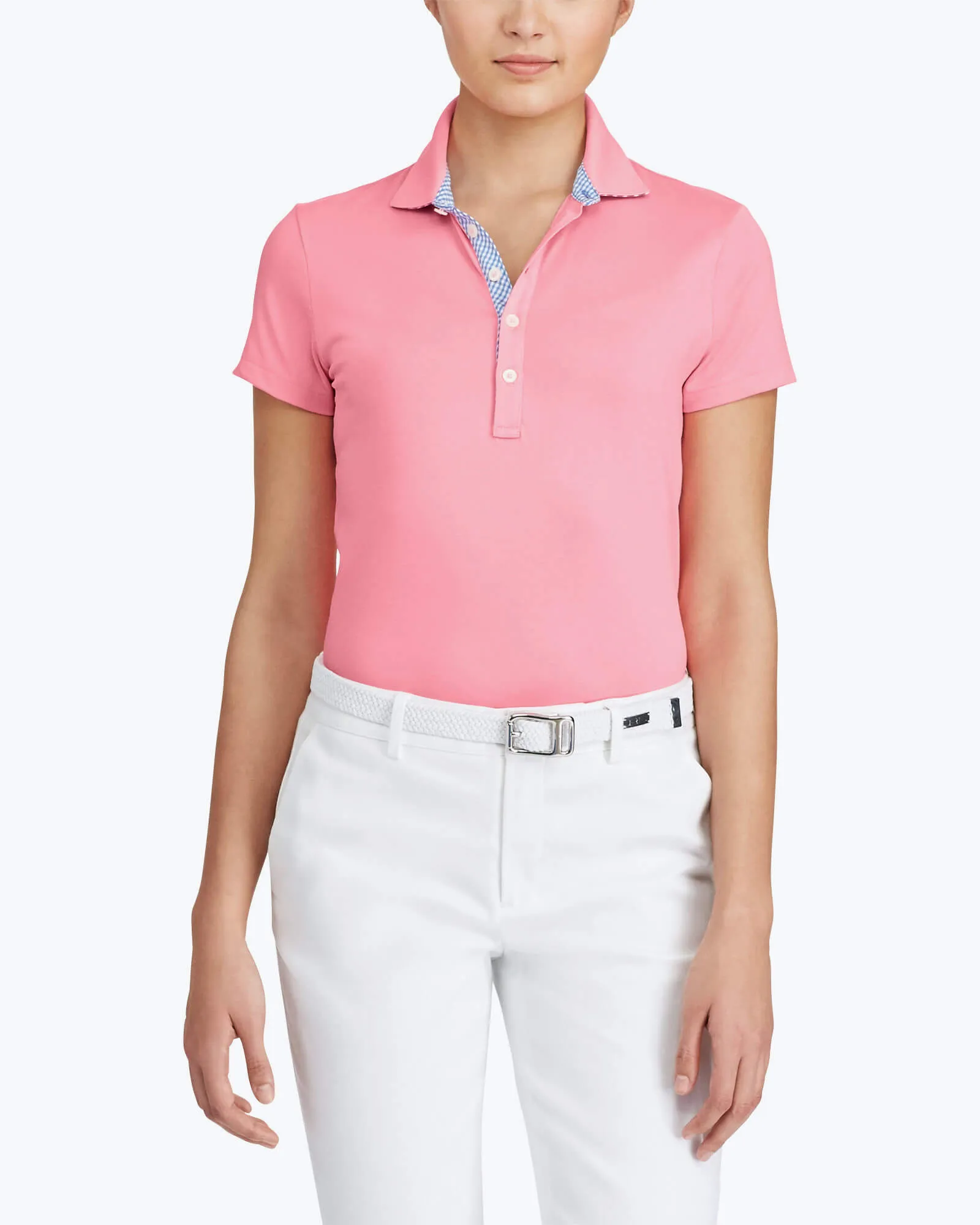 Tailored Fit Mesh-Panel Polo