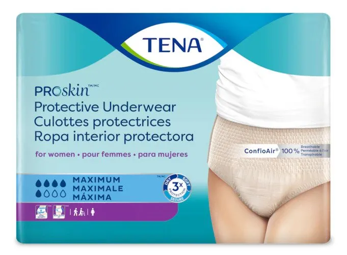 TENA ProSkin Protective Underwear for Women L .