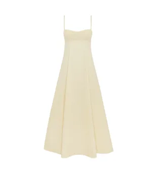 Theron Midi Dress in Butter